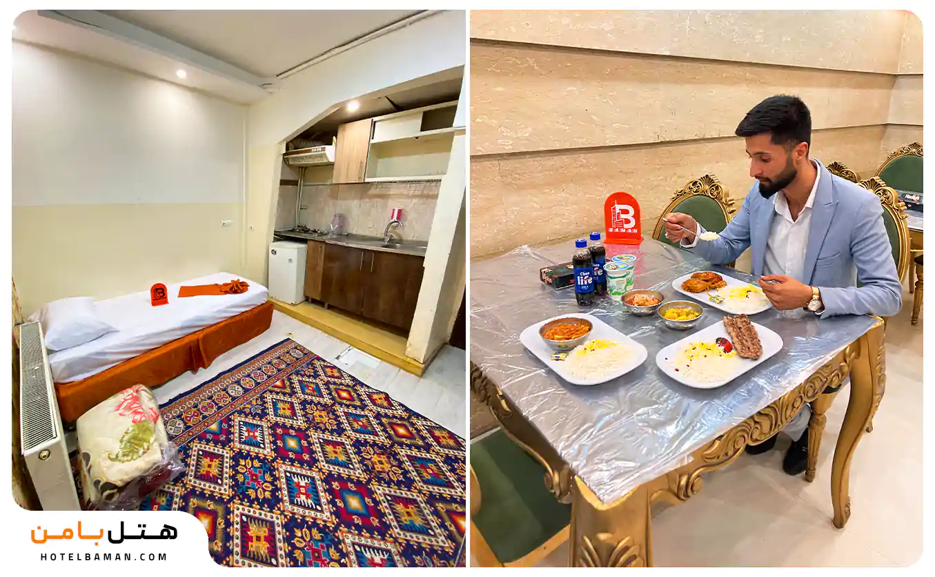 سوئیت مشهد نزدیک حرم با غذا