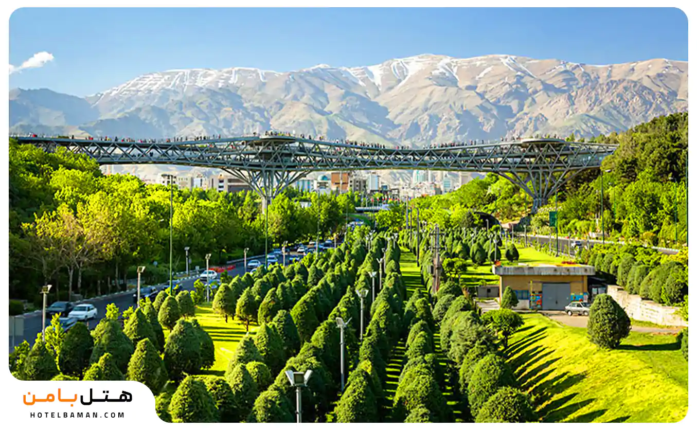 عکس پل طبیعت تهران