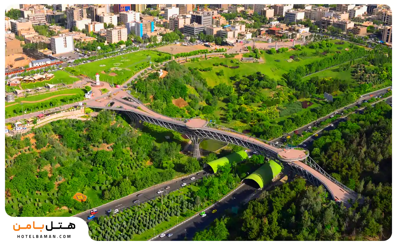عکس پل طبیعت تهران