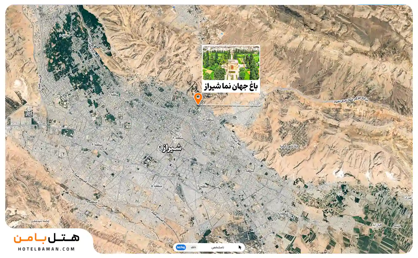 عکس باغ جهان نما شیراز