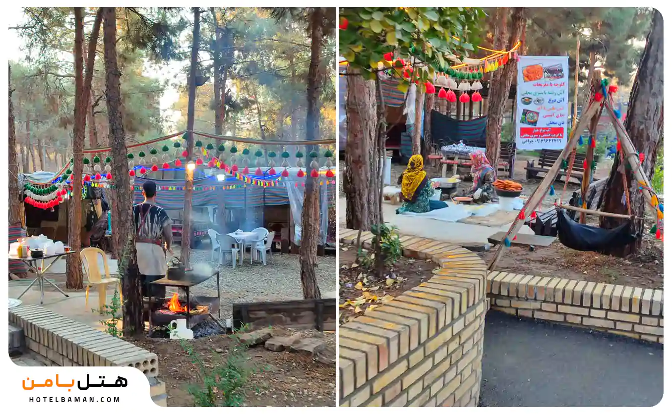 بوفه در باغ پرندگان تهران