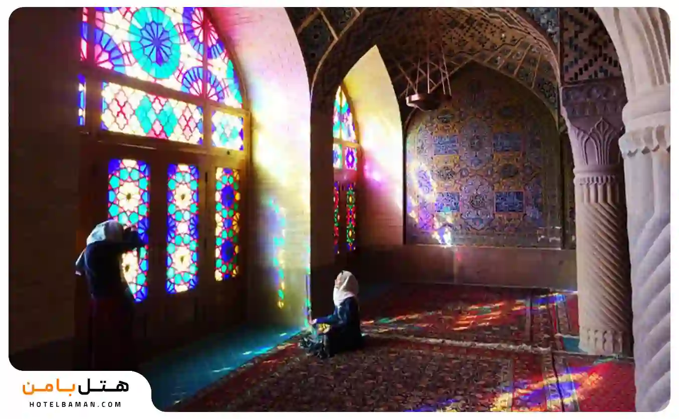 عکاسی در مسجد نصیرالملک شیراز
