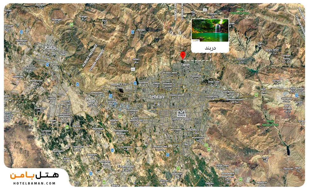 موقعیت مکانی دربند