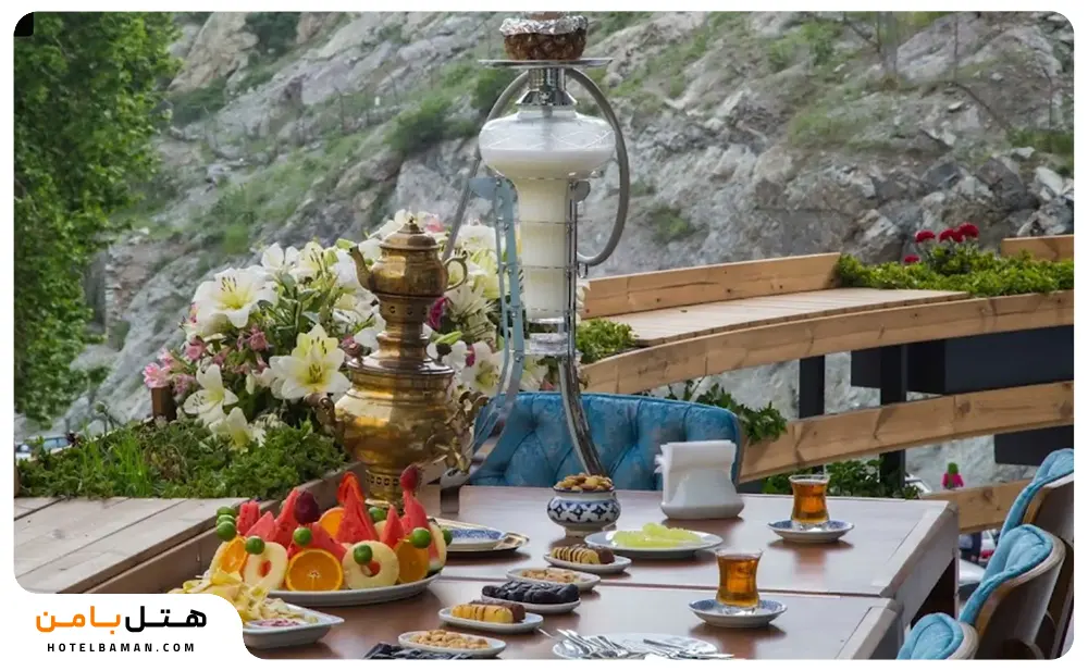 عکس سفره خانه ابشار دربند تهران