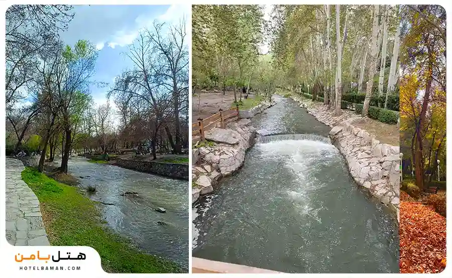 تصویر رودخانه پارک وکیل آباد مشهد