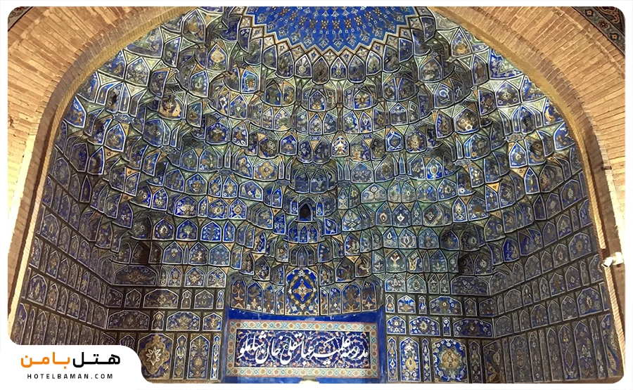 تصویر نمای داخلی مدرسه عباسقلی خان مشهد